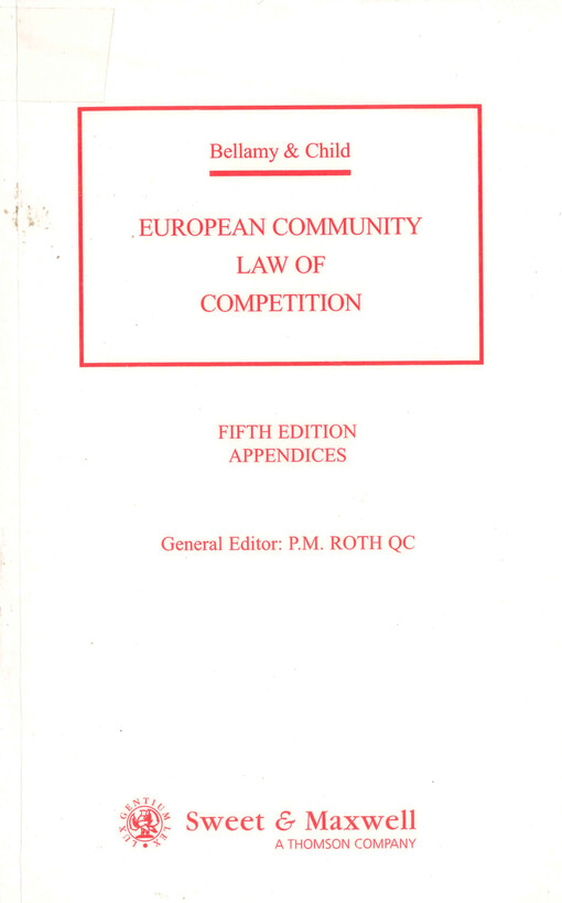 European community law of competition