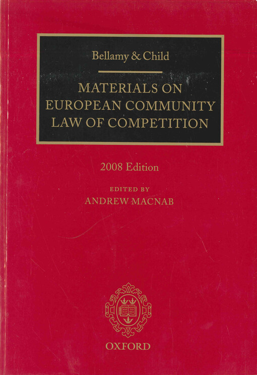 Materials on European community law of competition