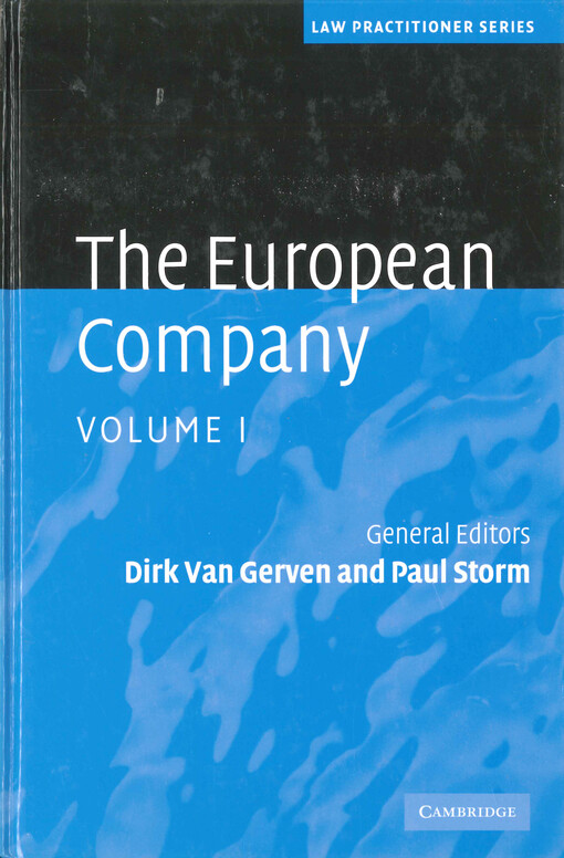 The European company. Volume I
