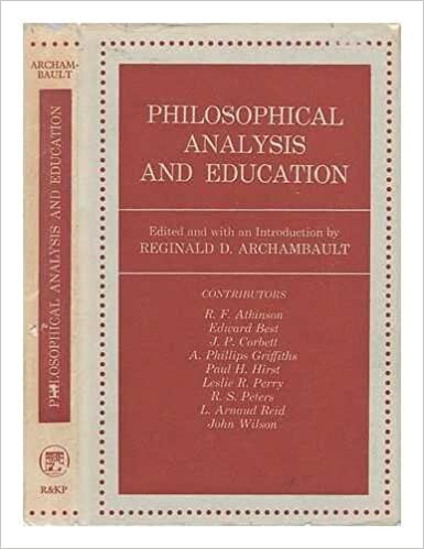 Philosophical Analysis and Education (International Library of Philosophy of Education)