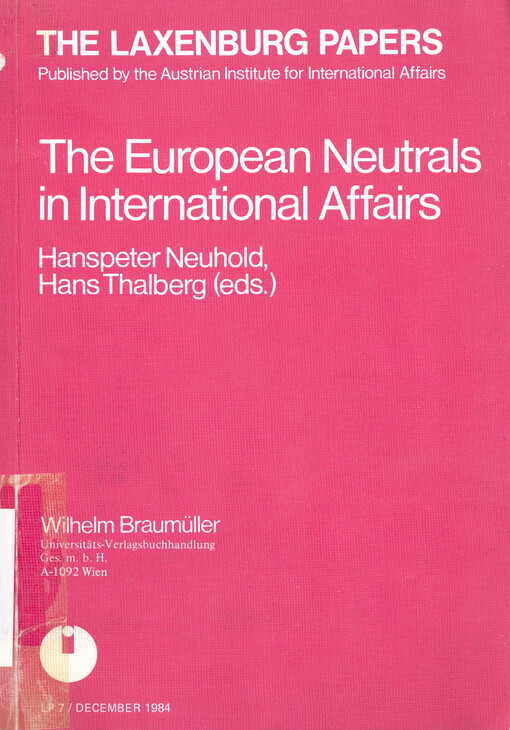 The European neutrals in international affairs
