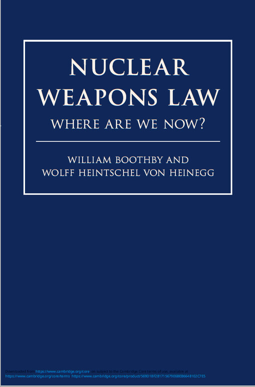 Nuclear weapons law : where are we now?