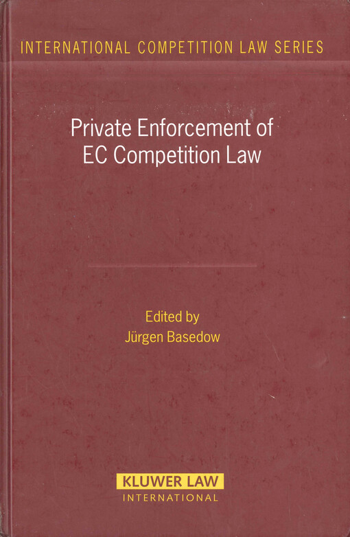 Private enforcement of EC competition law