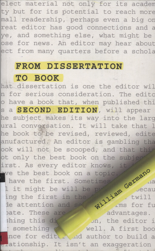From dissertation to book