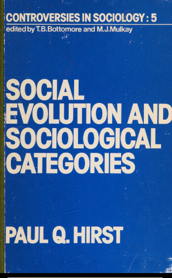 Social Evolution and Sociological Categories