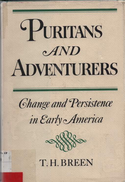 Puritans and adventurers : change and persistence in early America
