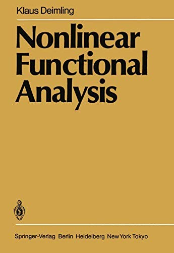 Nonlinear functional analysis