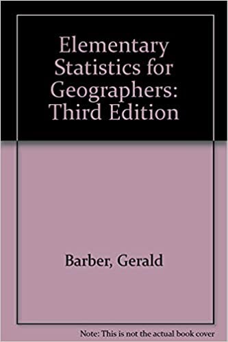 Elementary Statistics for Geographers