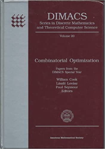 Combinatorial Optimization: Papers from the Dimacs Special Year (Dimacs Series in Discrete Mathematics and Theoretical Computer Science, Vol 20)