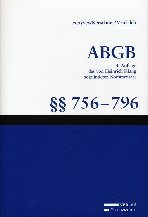ABGB §§ 756 bis 796