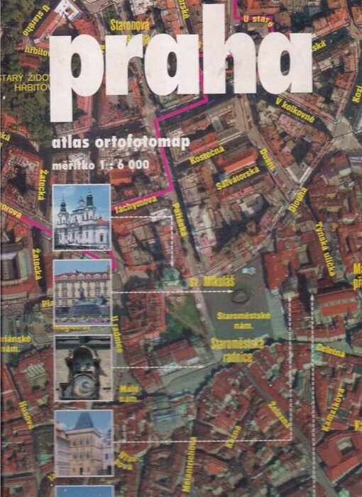 Praha atlas ortofotomap měřítko 1:6 000