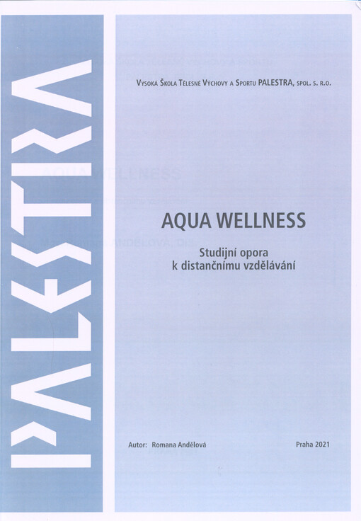 Aqua wellness : studijní opora k distančnímu vzdělávání