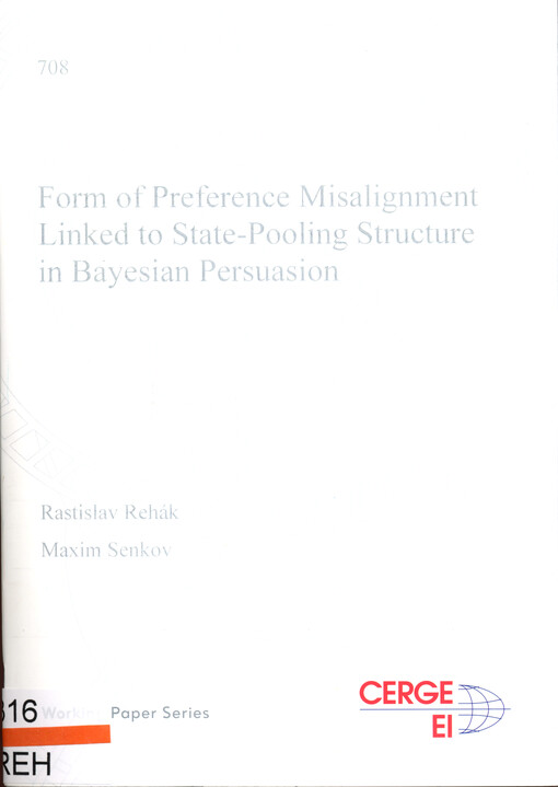 Form of preference misalignment linked to state-pooling structure in Bayesian persuasion