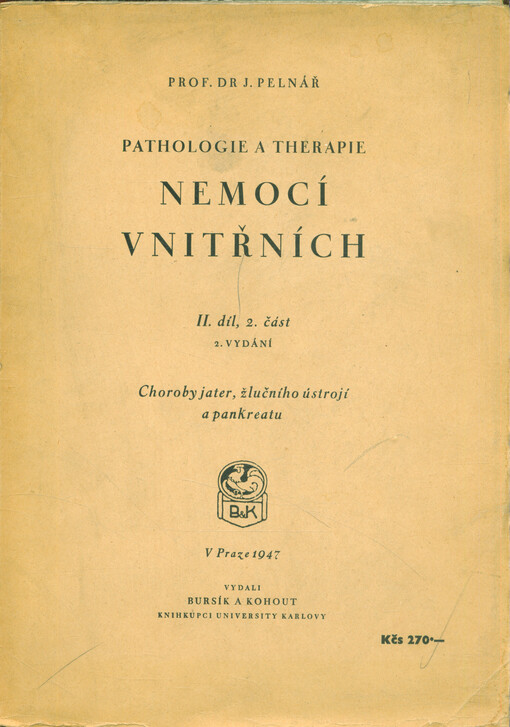 Pathologie a therapie nemocí vnitřních