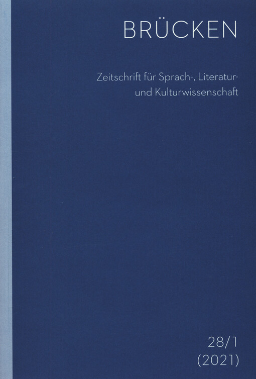Brücken : Germanistisches Jahrbuch. Neue Folge