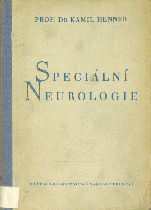 Speciální neurologie pro mediky a lékaře