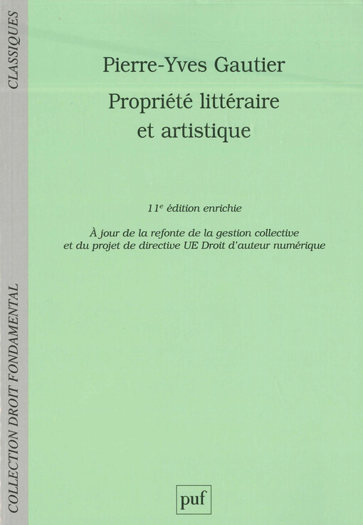 Propriété littéraire et artistique