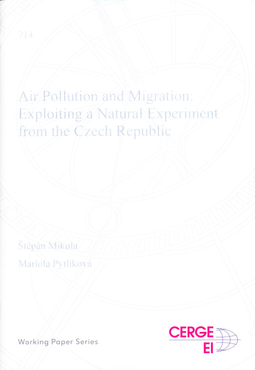 Air pollution and migration: exploiting a natural experiment from the Czech Republic