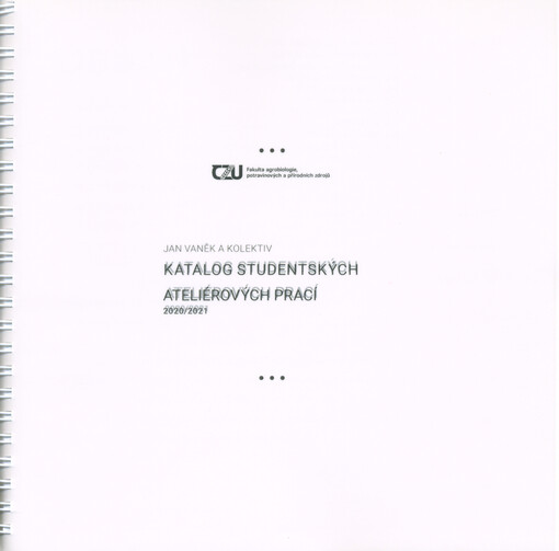 Katalog studentských ateliérových prací 2020/2021