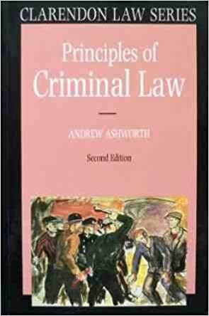 Principles of criminal law