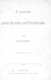 Z pamětí města Bystřice nad Pernštýnem