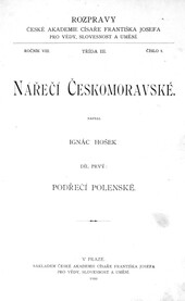 Nářečí českomoravské.