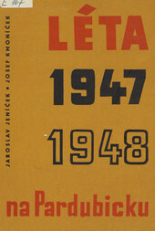 Léta 1947-1948 na Pardubicku