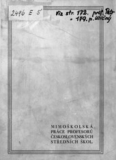 Mimoškolská práce profesorů československých středních škol