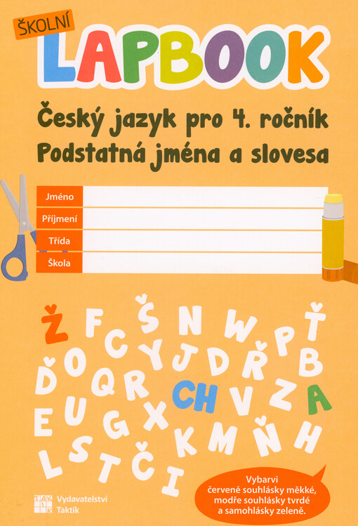 Školní lapbook. Český jazyk pro 4. ročník : podstatná jména a slovesa