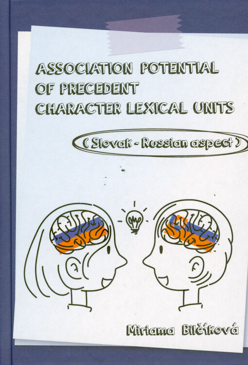 Association potential of precedent character lexical units : (Slovak-Russian aspect)