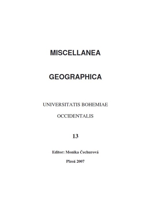 Miscellanea geographica Universitatis Bohemiae occidentalis. 13