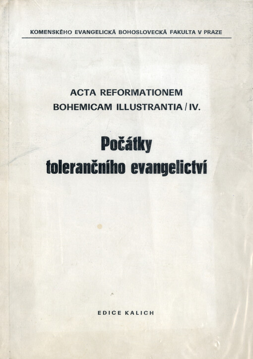 Počátky tolerančního evangelictví