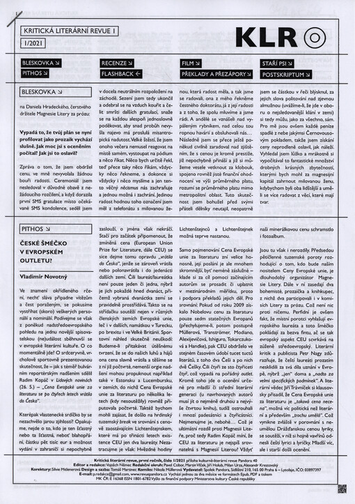 Kritická literární revue