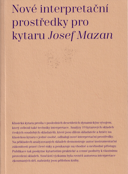 Nové interpretační prostředky pro kytaru