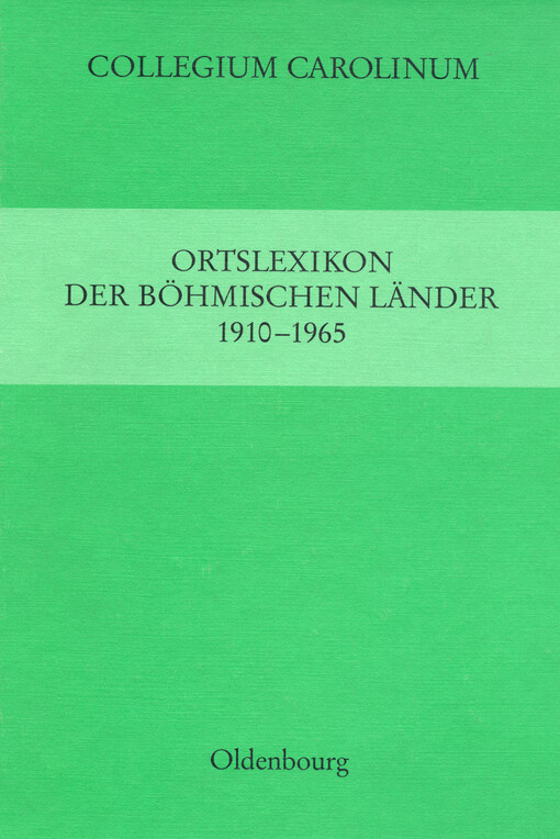 Ortslexikon der Böhmischen Länder 1910-1965