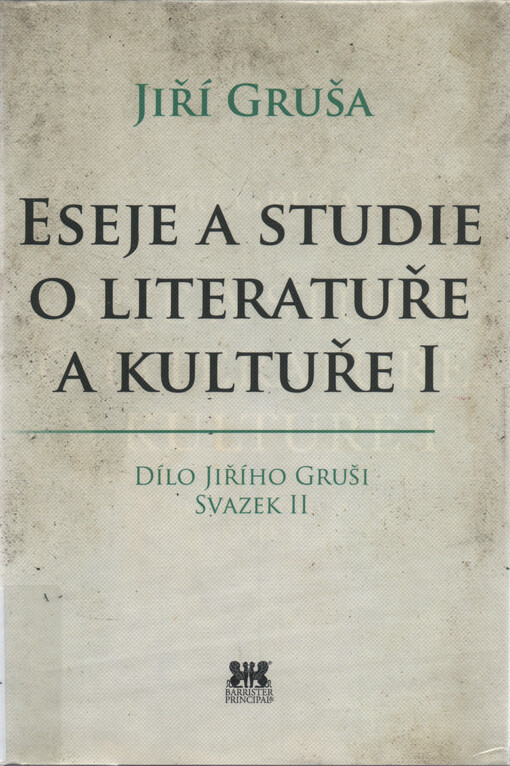 Eseje a studie o literatuře a kultuře I
