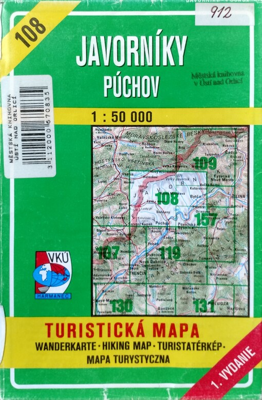 Javorníky - Púchov : turistická mapa [kartografický dokument]