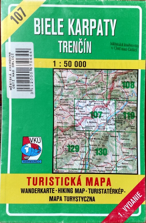 Biele Karpaty - Trenčín [kartografický dokument] : turistická mapa /