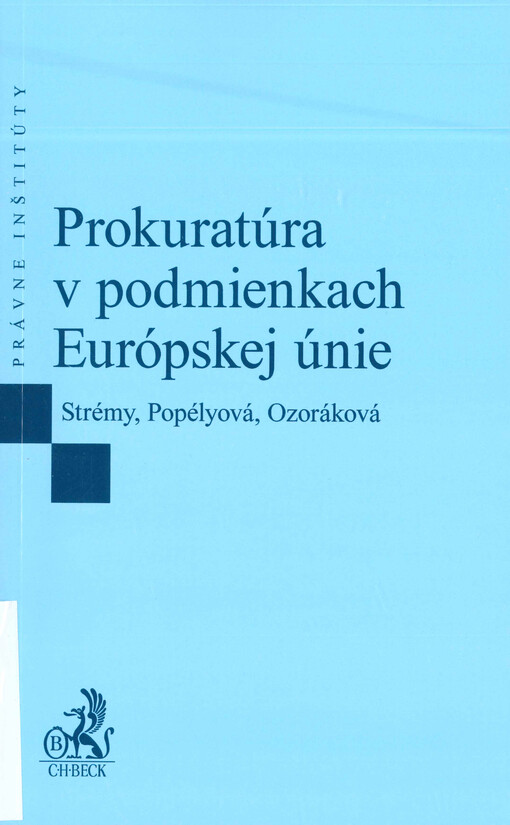 Prokuratúra v podmienkach Európskej únie
