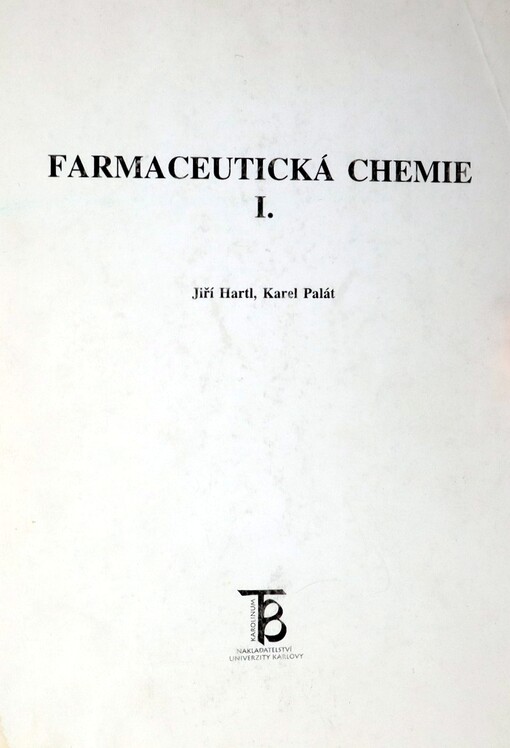 Farmaceutická chemie I