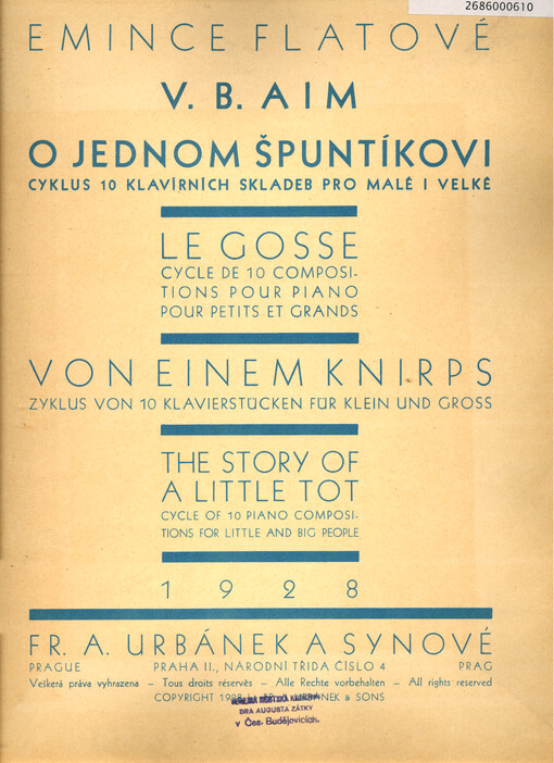 O jednom špuntíkovi cyklus 10 klavírních skladeb pro malé i velké
