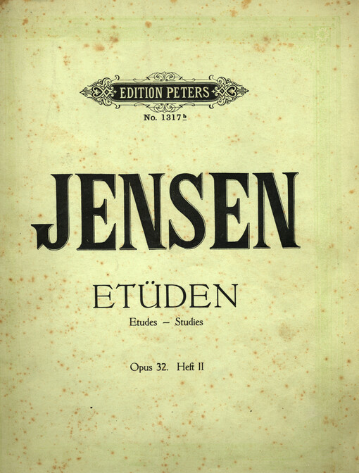 25 Klavier-Etüden von Adolf Jensen, Op. 32 neu revidierte Ausgabe