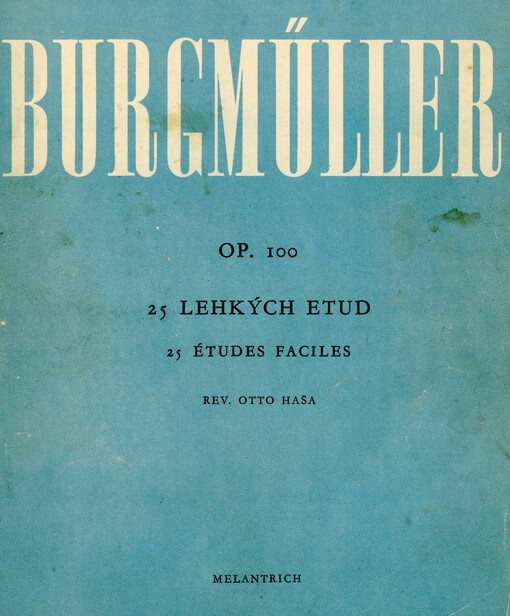 25 snadných, postupně seřazených etud pro malé ruce op. 100