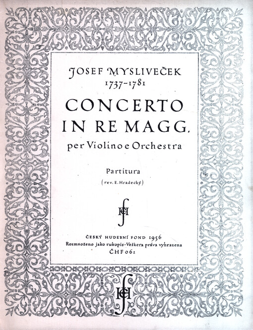 Concerto in Re maggiore per Violino e Orchestra