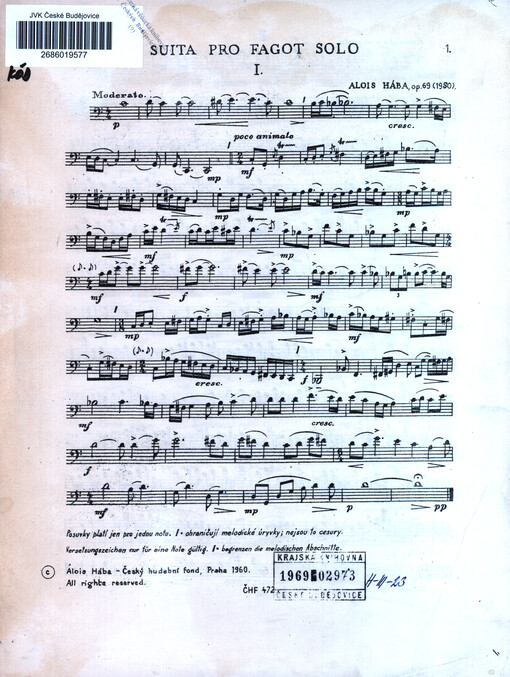 Suita pro fagot solo