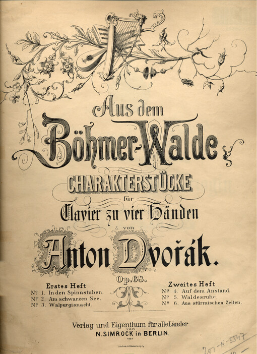 Aus dem Böhmer-Walde : Charakterstücke für Klavier zu vier Händen : op. 68. Erstes Heft, No. 1-3