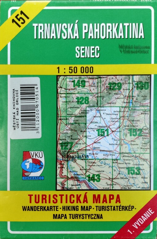 Trnavská pahorkatina - Senec [kartografický dokument] : turistická mapa /