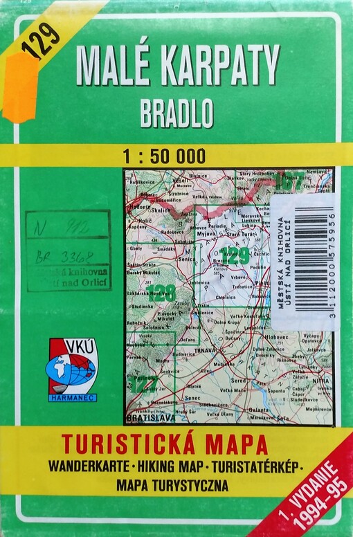 Malé Karpaty - Bradlo [kartografický dokument] : turistická mapa / 