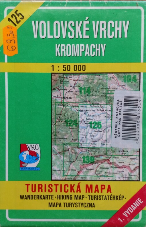Volovské vrchy - Krompachy [kartografický dokument] : turistická mapa / 