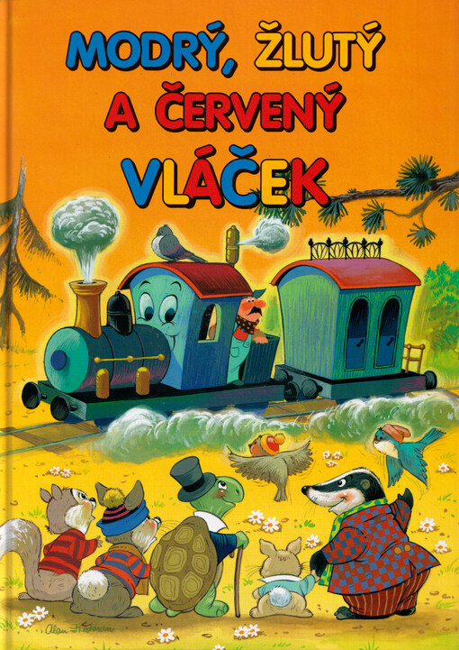 Modrý, žlutý a červený vláček